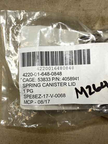 DRÄGER 4058941 2'' SPRING LARV SELF-CONTAIN BREATHING APPARATUS 4220-01-648-0848