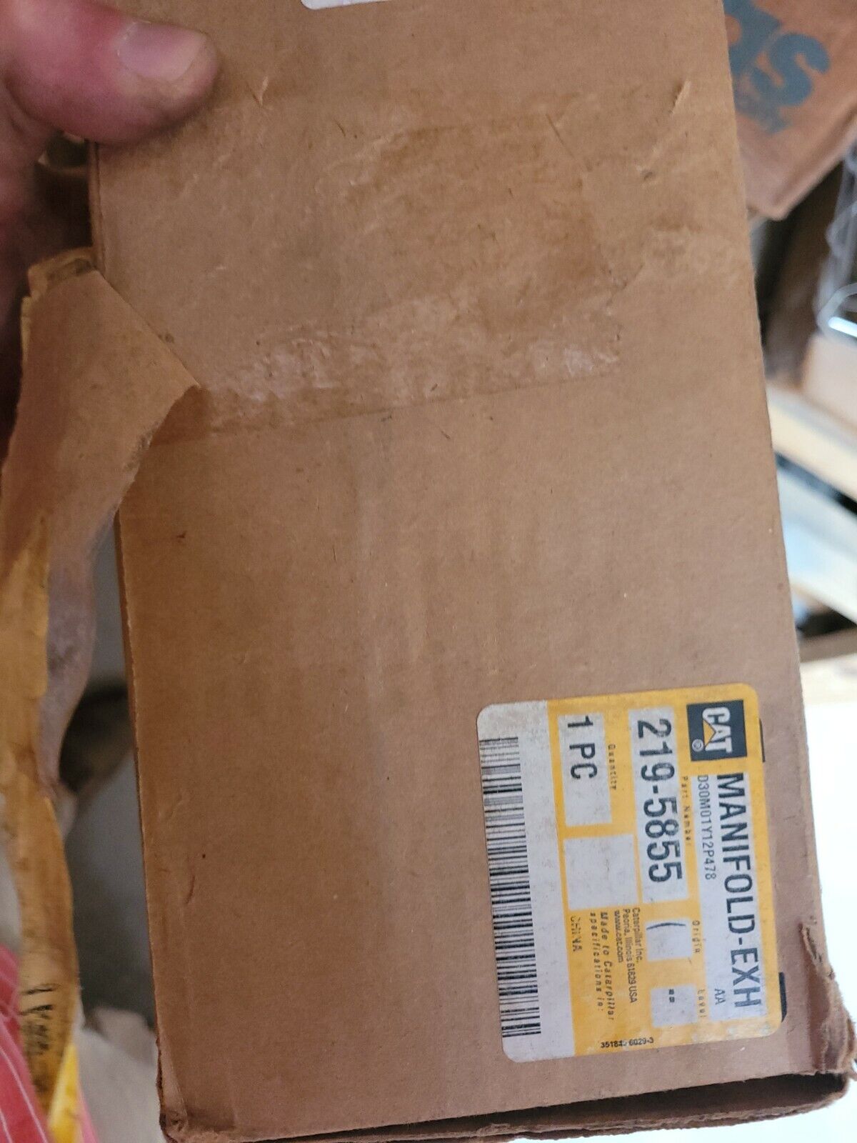 GENUINE 2004 Caterpillar C7 Engine Exhaust Manifold OEM Part# 219-5855, 212-3664