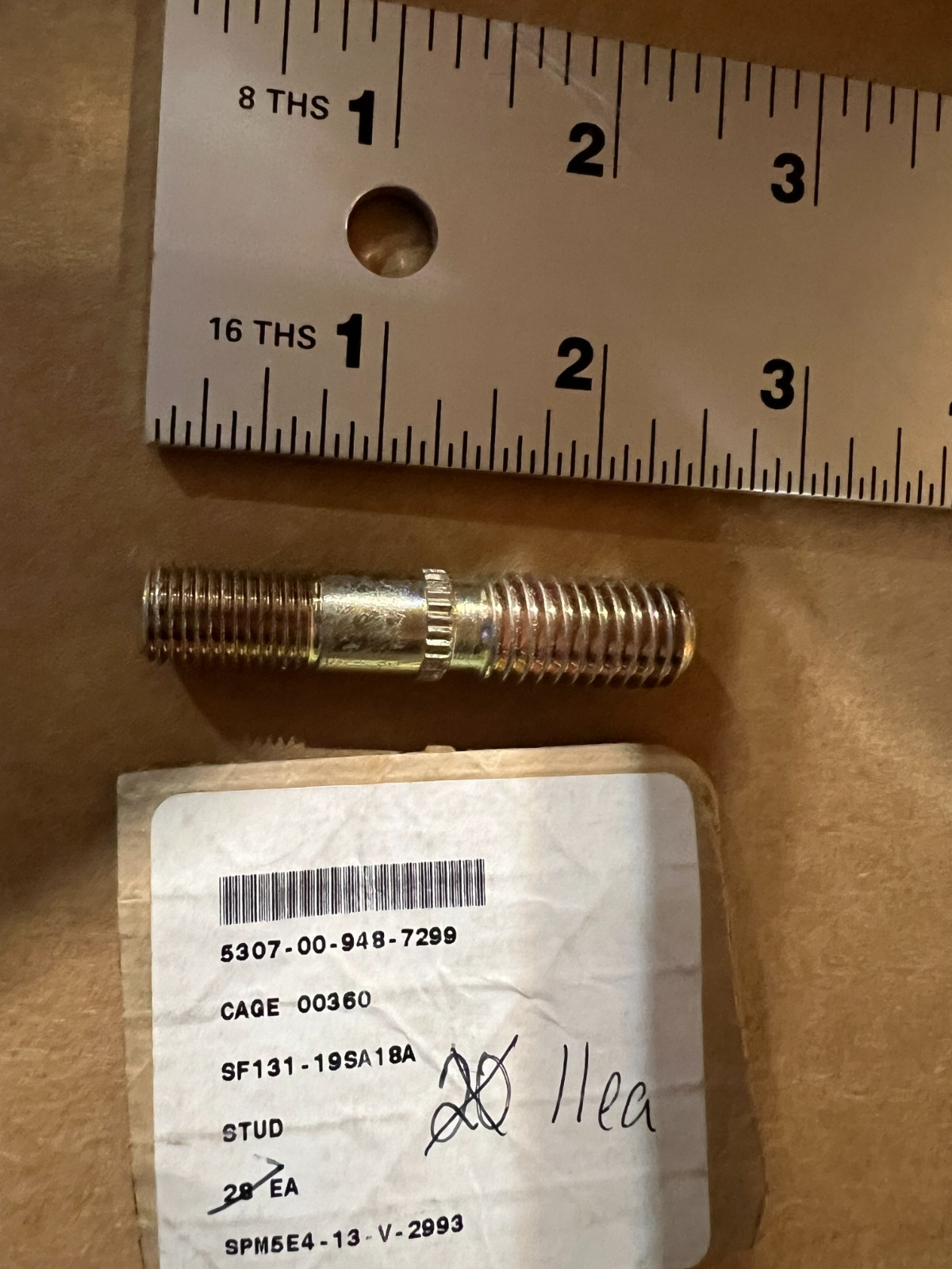 Stud HH-53J/M NSN 5307-00-948-7299 - photo 3