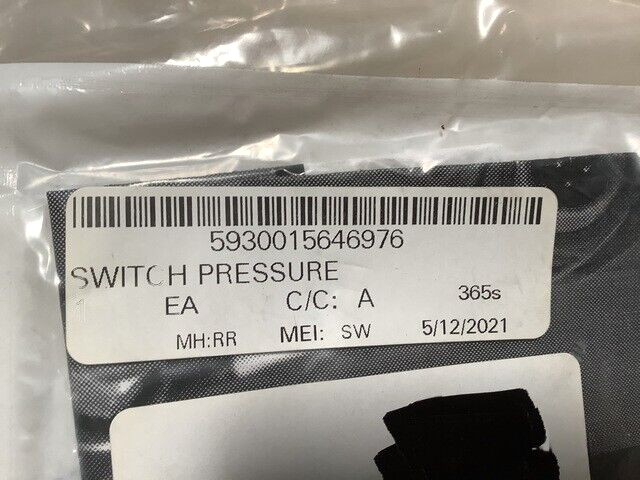 NEW MRAP MAXXPRO CAT I BAE SYSTEMS 15814315C PRESSURE SWITCH 5930-01-564-6976