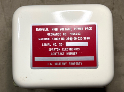 M113A1/577A2 M901 TOW 7355743 HIGH VOLTAGE POWER SUPPLY SD91005 6130-00-025-3676