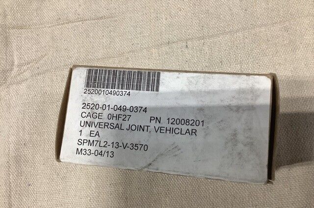 Howitzer, 155MM, M-198 Vehicular Universal Joint 12008201 2520-01-049-0374