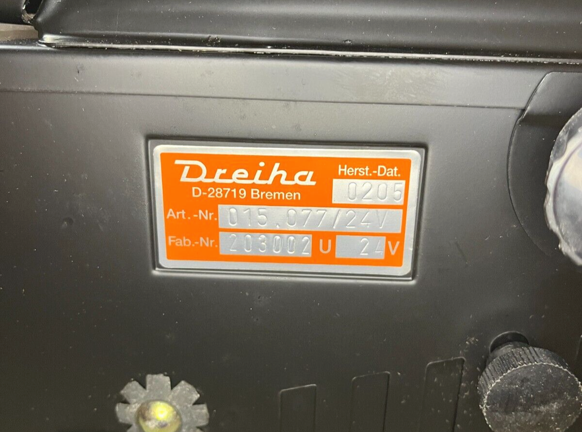 Dreiha 13.077.00-102 416 830 03 00 Compartment Vehicular Heater 2540-01-240-9440