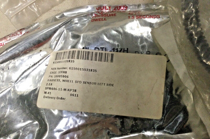 MRAP-COUGAR, JERRV REAR WHEEL HARNESS SENSOR LEFT SIDE 10005906 6150-01-553-1835