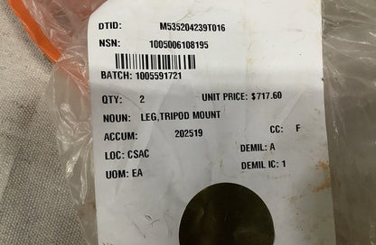 Tripod Mount Leg 6108195 NSN 1005-00-610-8195 - photo 3