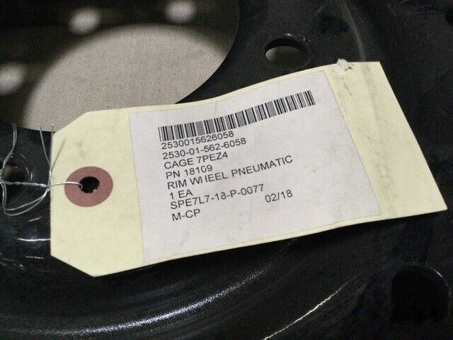 HMMWV 181098 HOLE 24 STUD PNEUMATIC TIRE WHEEL OUTER RIM 18109 2530-01-562-6058