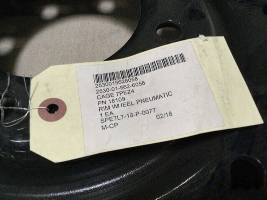 HMMWV 181098 HOLE 24 STUD PNEUMATIC TIRE WHEEL OUTER RIM 18109 2530-01-562-6058