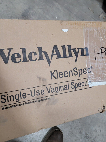 SPECULUM VAGINAL PRELUBRICATED CLEAR DISPOSABLE 100S 58601 welch ALLYN 4 BOXES