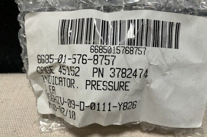 MILITARY 3782474 PRESSURE INDICATOR GUAGE, DRY CHEM M10X1 195PSI OSHKOSH