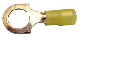 RC734, Ring Tongue Terminal 10-12AWG Copper Yellow 35.05mm Electro Tin Bulk 100