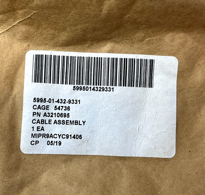 NEW NEXUS A3210695 U-94A/U PTT RADIO INTERFACE CABLE ASSEMBLY 5995-01-432-9331