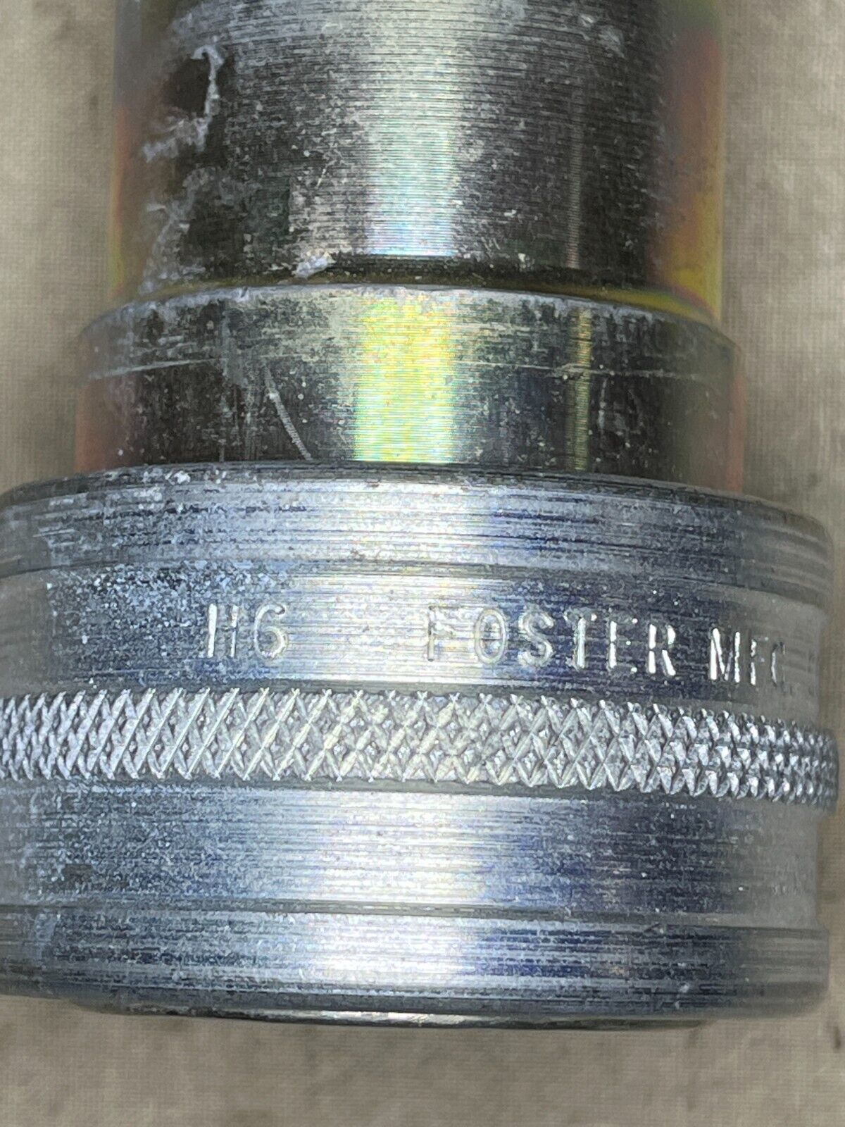 MRAP RG-33 M9 LVSR FOSTER H6S12 QUICK DISCONNECT COUPLING HALF 4730-01-491-9954