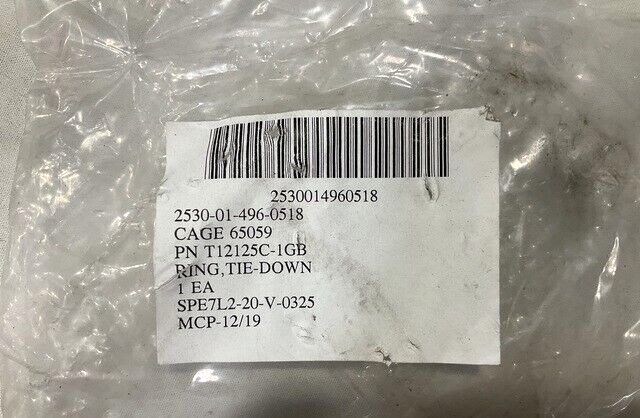 MTVR 2MK23 TRUCK TANDEMLOC T12125C-1GB TIE-DOWN RING 9HA857 2530-01-496-0518