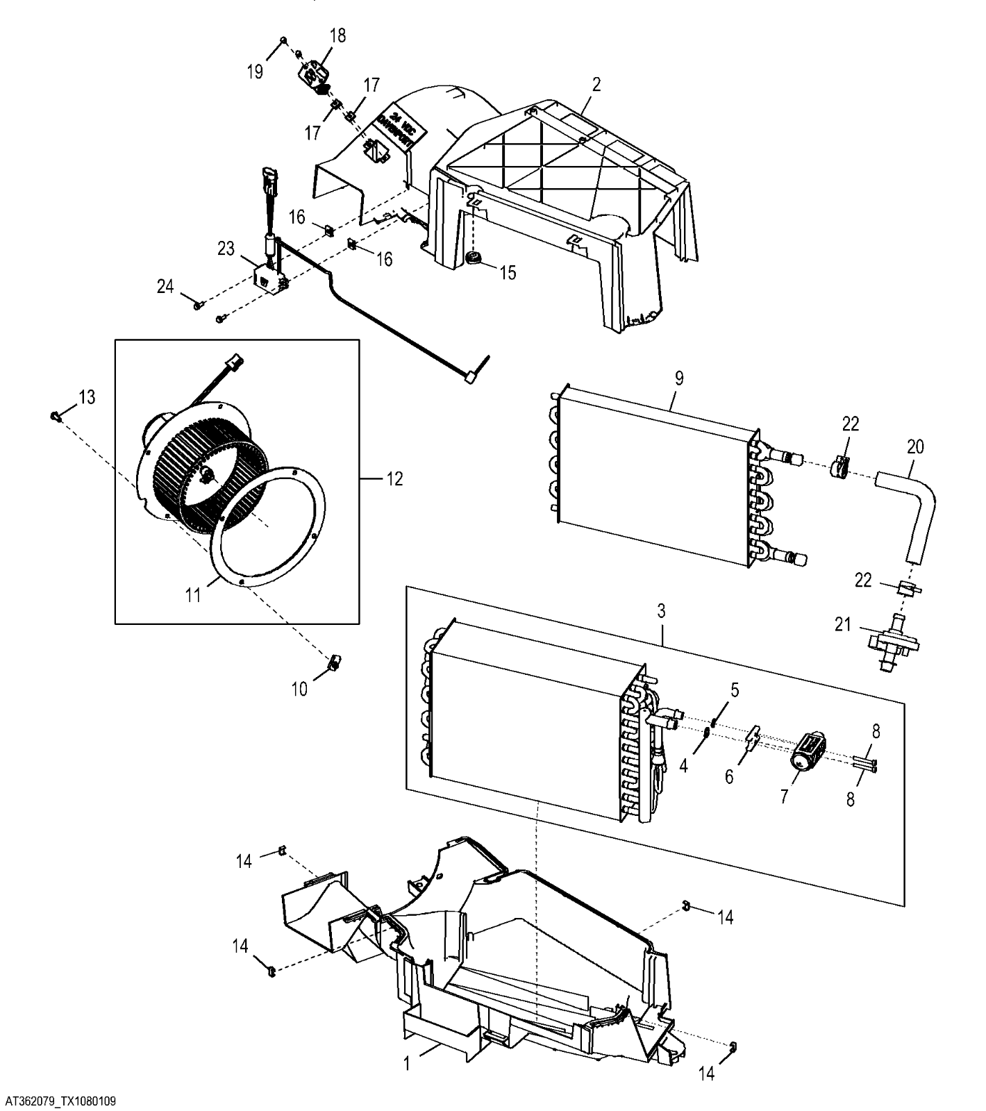 FULL TRACKED TRACTOR R52019 SINGLE LEG WIRE ROPE ASSY 15501400 4010-01-317-6372