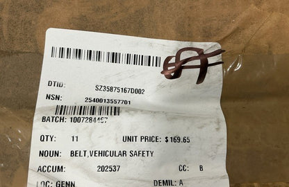 Safety Belt 1854030 NSN 2540-01-355-7701 - photo 16