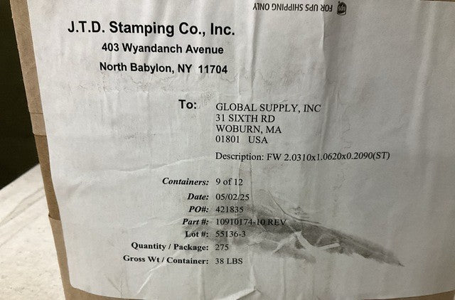 Flat Washer 10910174-10 NSN 5310-00-930-3603 - photo 3