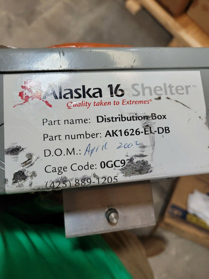 POWER DISTRIBUTION BOX: Alaska Structures AK1626-EL-DB