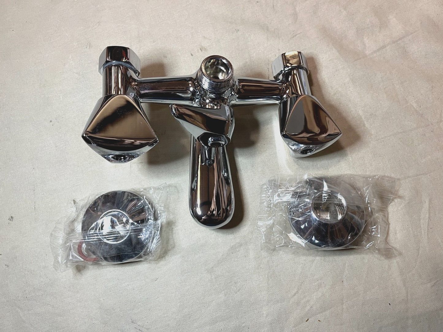 ITALIAN MADE NEW PENTAGONO STAINLESS BATHTUB / SHOWER FAUCET HEAD MIXTURE MIXER