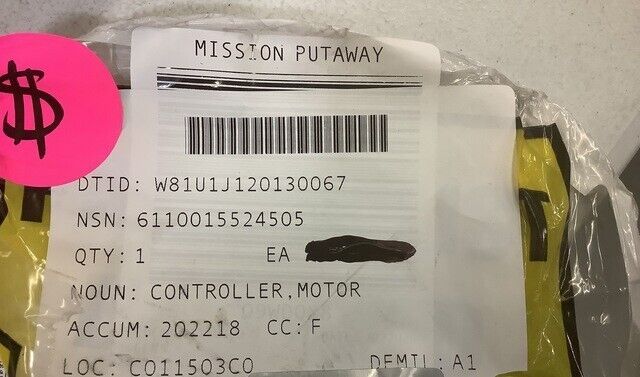 NEW HMMWV MRAP-COUGAR BAE 6437248-01M1 MOTOR CONTROLLER BPMTU 6110-01-552-4505