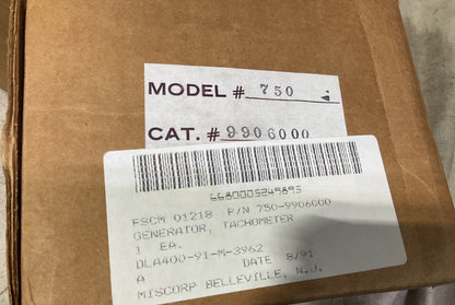 POWHATAN CLASS T-ATF 166 TACHOMETER GENERATOR 6 AC 750-9906000 6680-00-524-9895