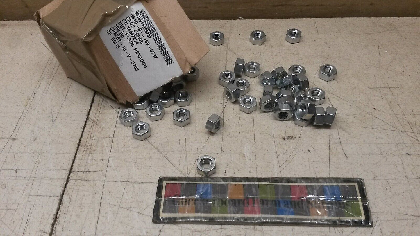 (50) Qty HEMTT Metric Hex Nuts M10-1.5 John Deere 14M7274 4HC36 5310-01-159-5737