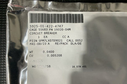 Circuit Breaker 19320-04M NSN 5925-01-422-4747 - photo 4