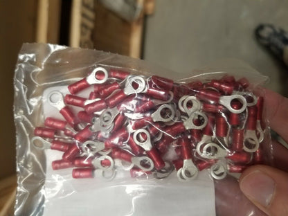 Lot of 100 Tyco/AMP 36154 Ring Crimp Terminal PIDG MS25036-103 18329-1	 244064R1