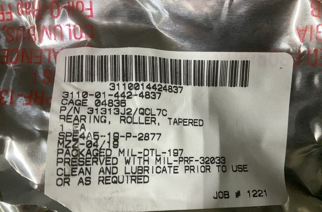 Roller Bearing 31313J2/QCL7C NSN 3110-01-442-4837 - photo 4