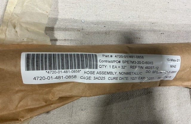 Hose Assy 481/482ST-12 NSN 4720-01-481-0858 - photo 6
