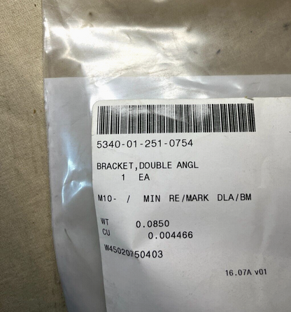 HMMWV HUMMER 12338633 DOUBLE ANGLE BRACKET WIRE HARNESS 5591820 5340-01-251-0754