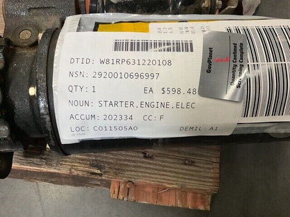 M809, M939 SERIES MILITARY TRUCKS 24V ELECTRICAL ENGINE STARTER 2920-01-069-6997