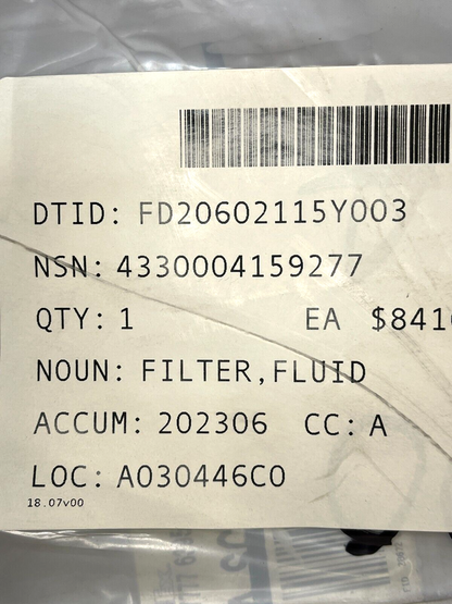 KING NUTRONICS 534-2 TORQUE NUTS FMALE FLUID SEPARATOR FILTER 4330-00-415-9277