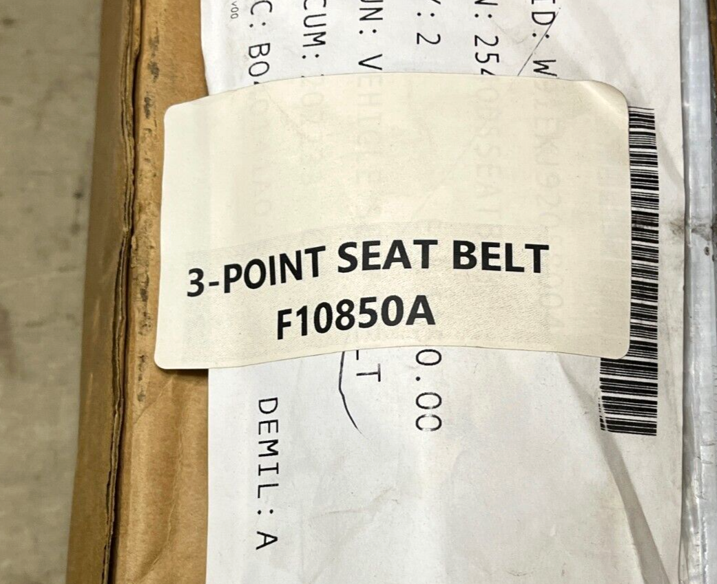 GENUINE IMMI 3-POINT SEAT BELT FOR FIXED, SUSPENSION, AND BENCH SEATS F10850A