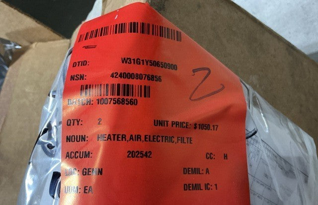 Air Heater Filter E5-19-1782 NSN 4240-00-807-6856 - photo 5