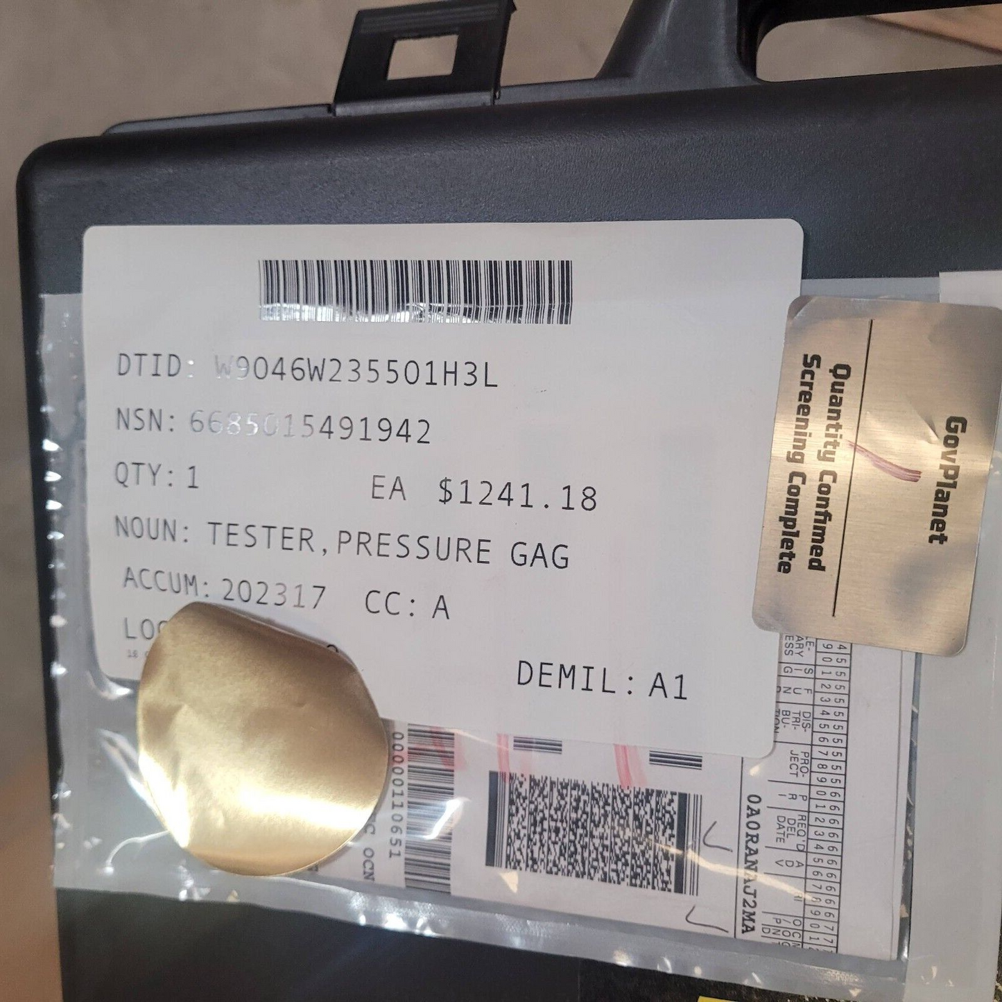 NEW RADIATOR PRESSURE TESTER KIT W/COOLANT PURGE/REFILL ADAPTER 6685-01-549-1942