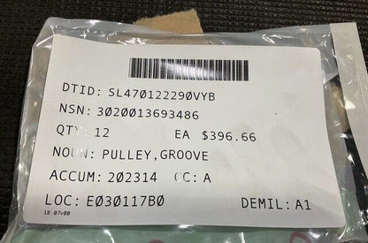 M1070, M1000 CHETTL TRAILER 538115 PULLEY GROOVE 3020013693486 3020-01-369-3486