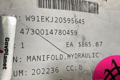 MILITARY XM1117, (ASV) 135262 HYDRAULIC SYSTEM MANIFOLD 2000PSI 4730-01-478-0459