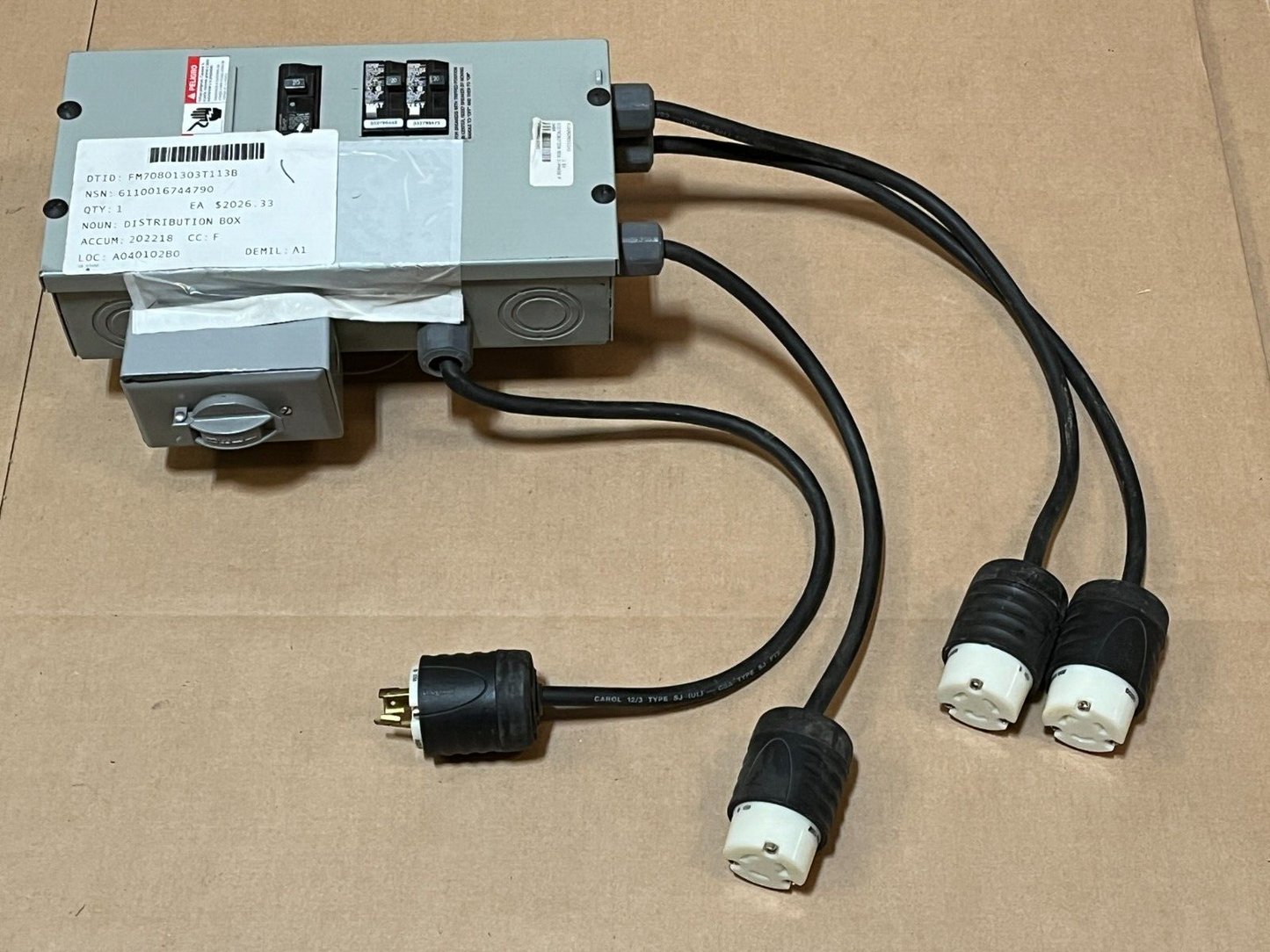 POWER DISTRIBUTION BOX: Alaska Structures AK1626-EL-DB