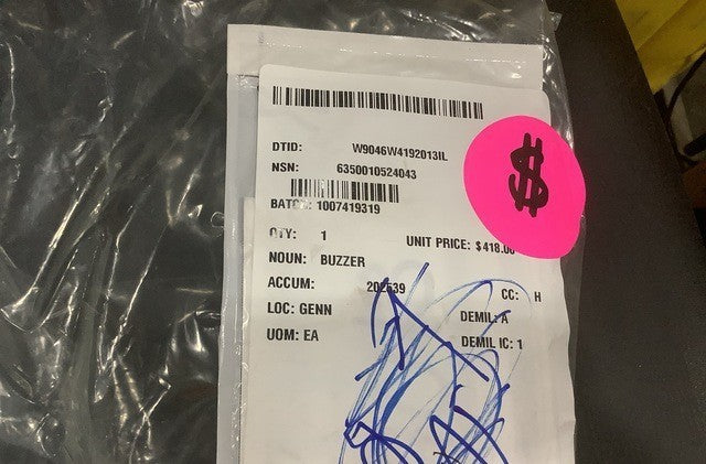 Bark Alarm Buzzer 443-7-24 NSN 6350-01-052-4043 - photo 6