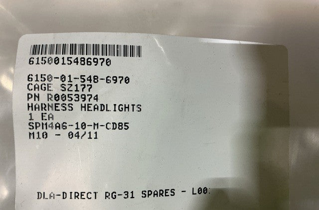 Wiring Harness R0053974 NSN 6150-01-548-6970 - photo 10