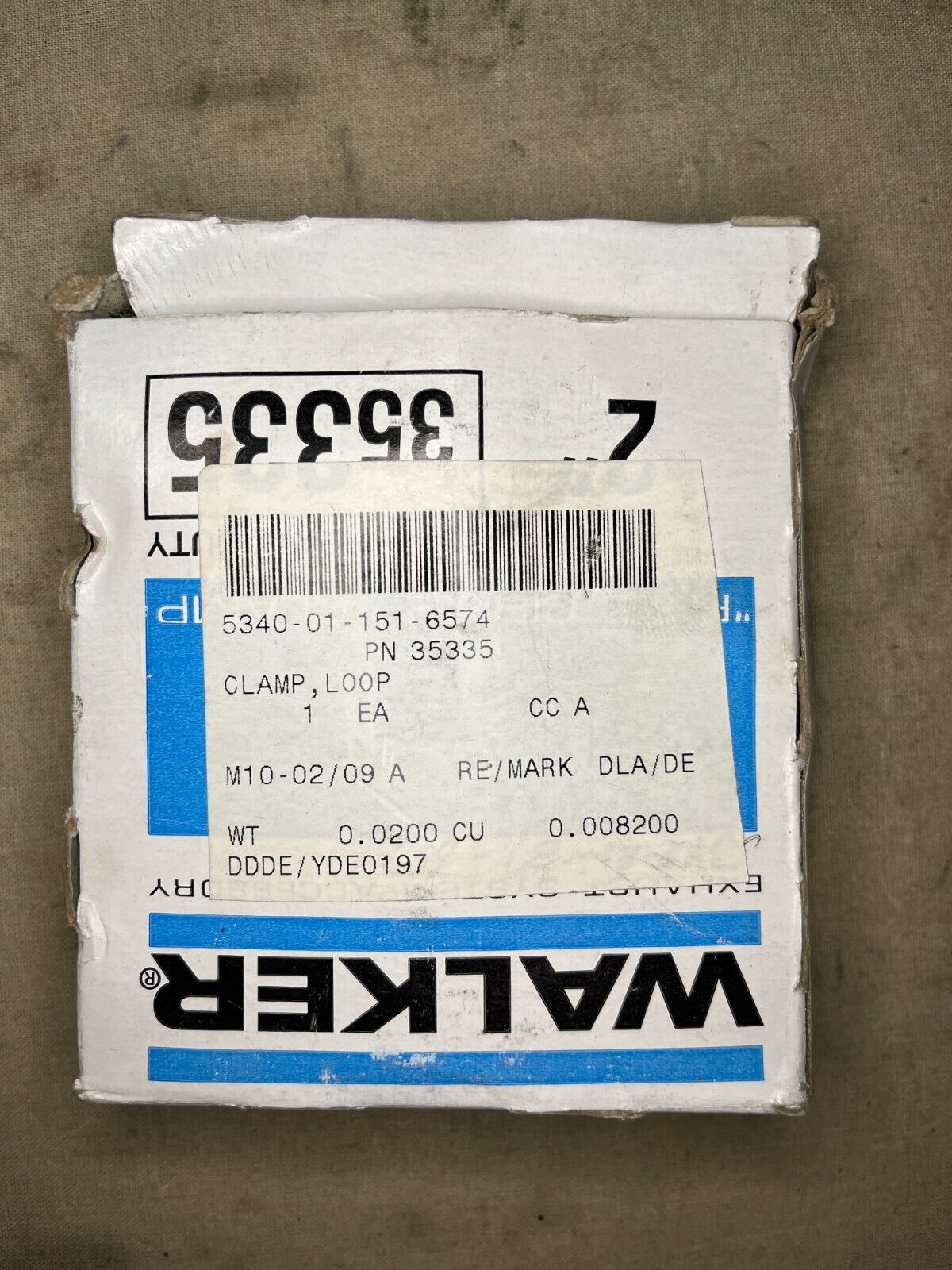 GENUINE WALKER 35335 LOOP EXHAUST CLAMP 2'' HEAVY DUTY 3404404 5340-01-151-6574
