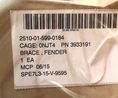 OSHKOSH M-ATV FENDER BRACKET RETAINER, BRACE 3933191 2510-01-599-0184