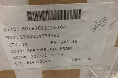 M-915 SERIES, M-916A1 TRUCK AIR BRAKE CHAMBER 1962190 1870150 2530-01-439-2293