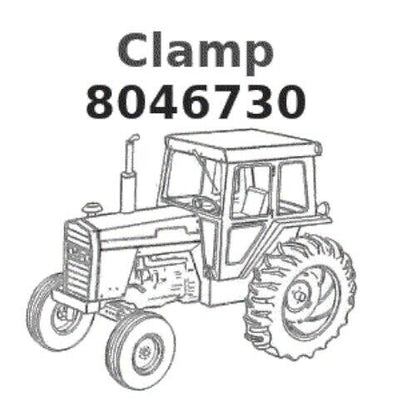 JOHN DEERE 8046730 LOOP CLAMP CRLS HYEX TYPE1 MODEL 230 LCR HX1 5340-01-474-9855