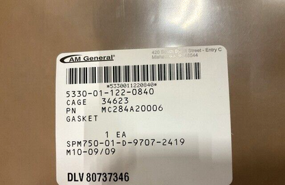 M-915, M-916A1 TRUCK SERIES AM GENERAL MC284A-20006 GASKET 5330-01-122-0840 USA