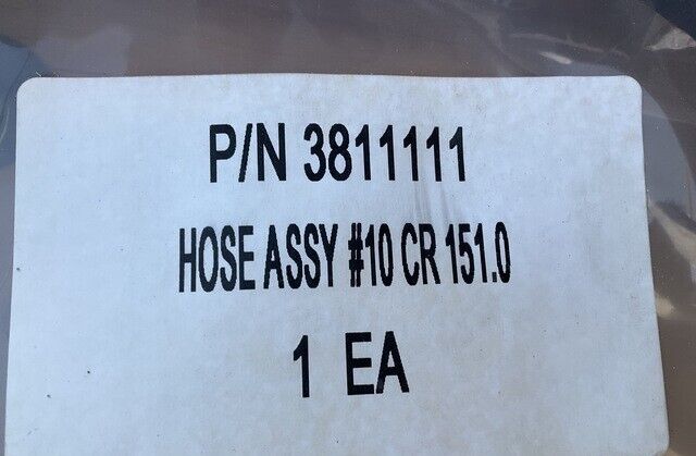 GENUINE MRAP-COUGAR ISS OSHKOSH 3811111 10023138 NONMETALLIC HOSE ASSEMBLY 10 CR