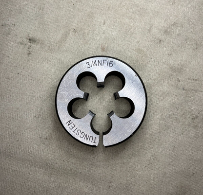 THREADING TOOL 3/4" X 16 NF IMPERIAL DIE NUT 1.5" TUNGSTEN STEEL 3/4NF16