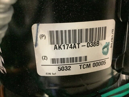 115V R404A 1/3HP TECUMSEH RECIPROCATING COMPRESSOR AK174AT-038B 32D355-1