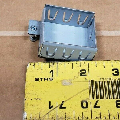 Lot 140 Miscellaneous 2 inch server parts, square bracket spring screw fastener