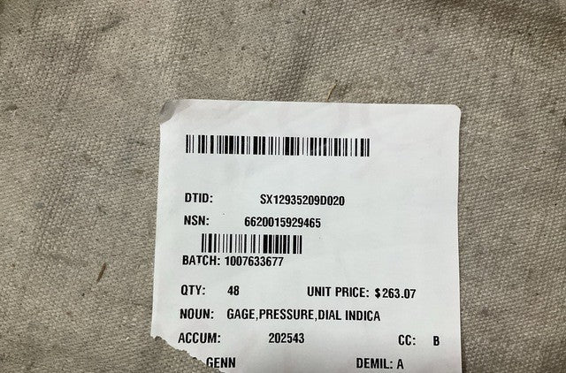 Pressure Gauge GP0508A NSN 6620-01-592-9465 - photo 5